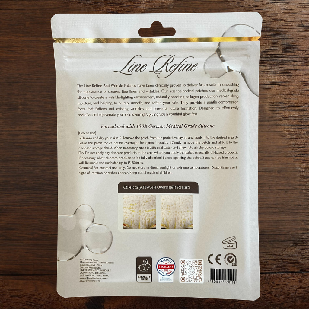 Line Refine Complete Smoothing Set – Forehead + Eyes + Under-Eye bags & Dark Circles Anti-Wrinkle Patches